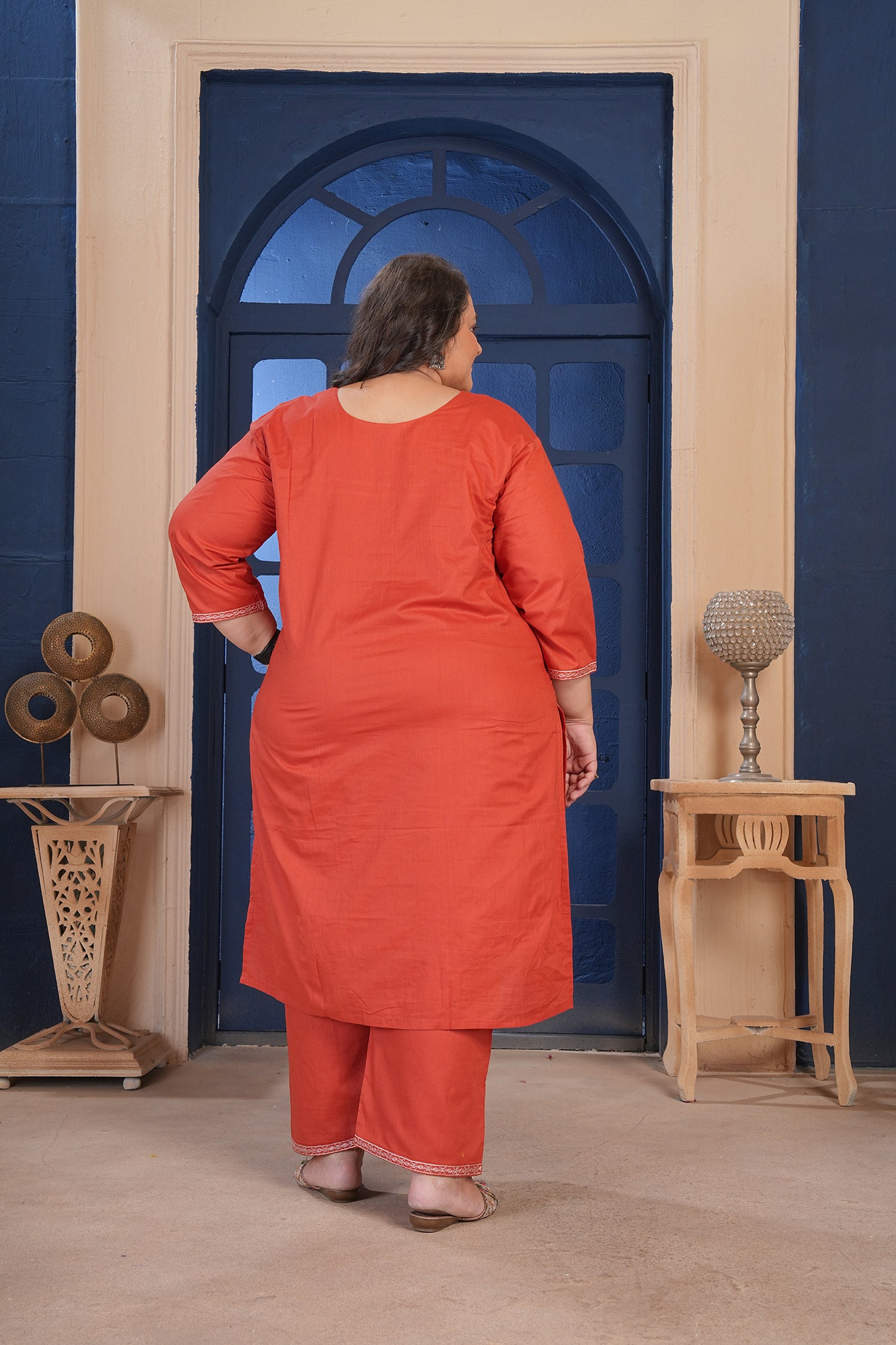 Clothiks Pure Cotton Export Quality With Embroidery and Cotton Inner Premium kurti