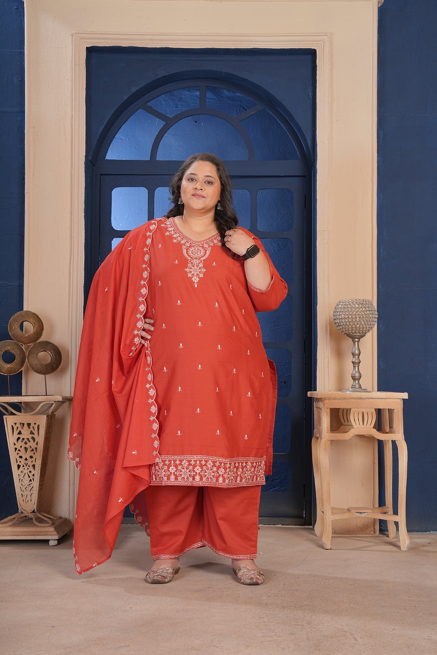 Clothiks Pure Cotton Export Quality With Embroidery and Cotton Inner Premium kurti