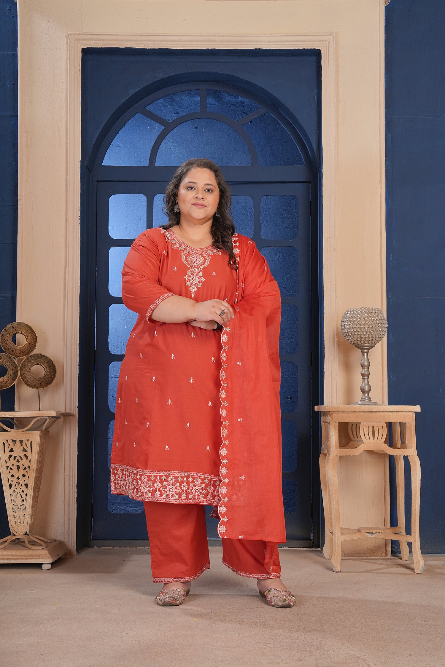 Clothiks Pure Cotton Export Quality With Embroidery and Cotton Inner Premium kurti