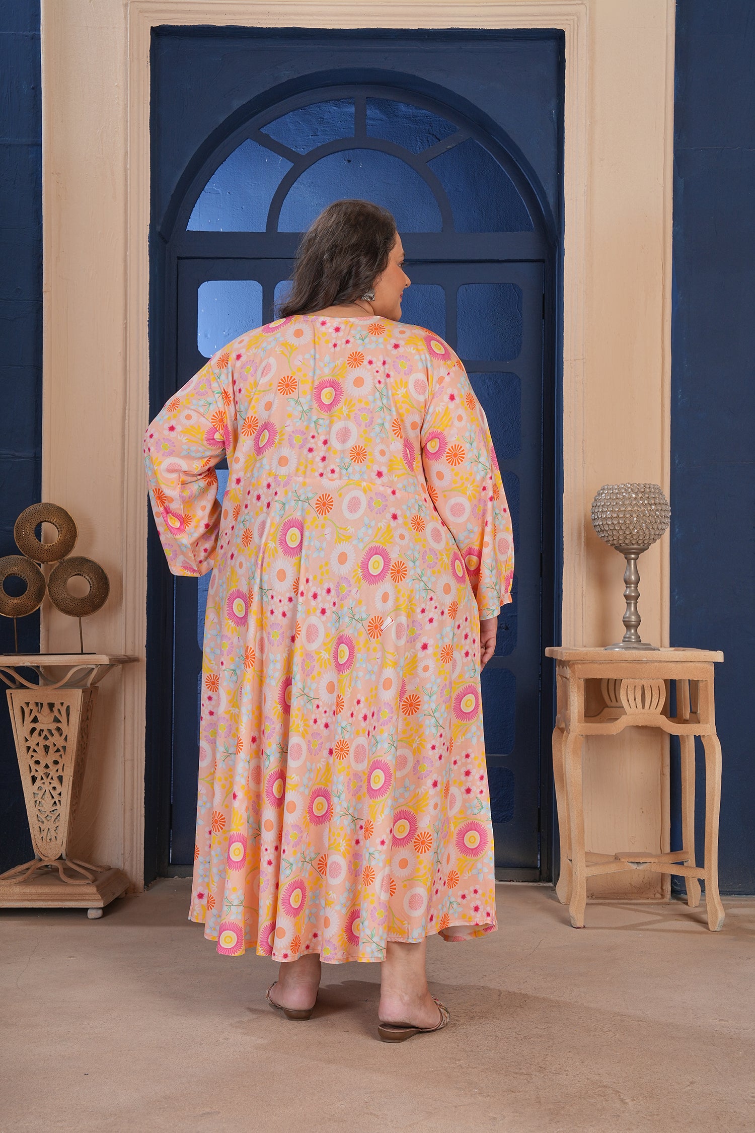 Clothiks Premium Riyon export quality Long  Kurti