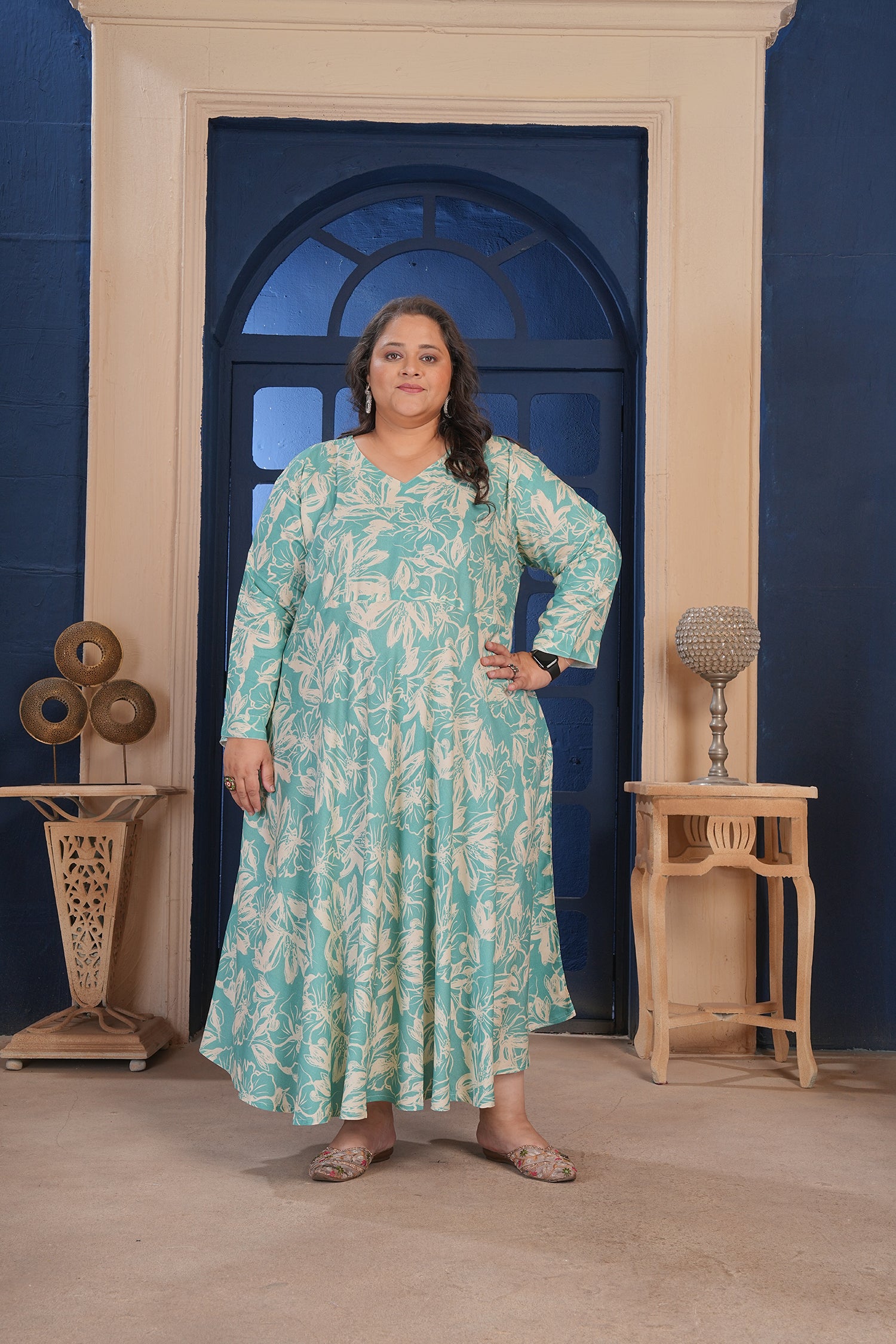 Clothiks Premium Riyon export quality Long  Kurti