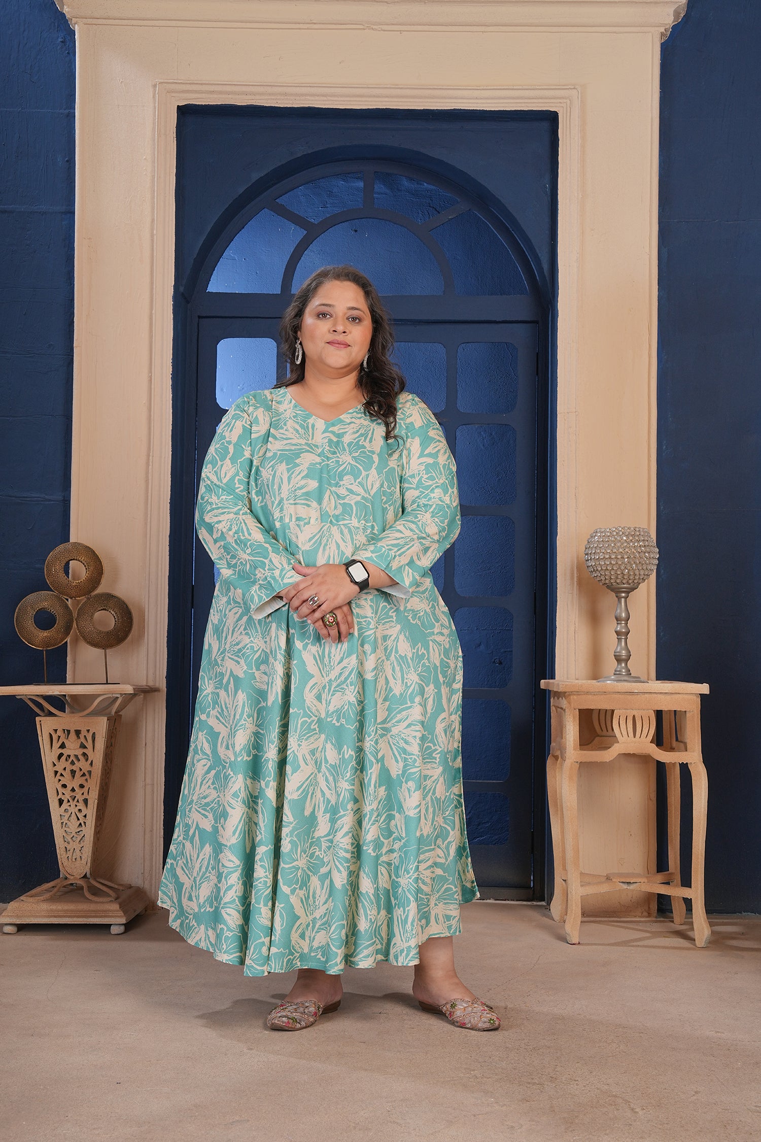 Clothiks Premium Riyon export quality Long  Kurti