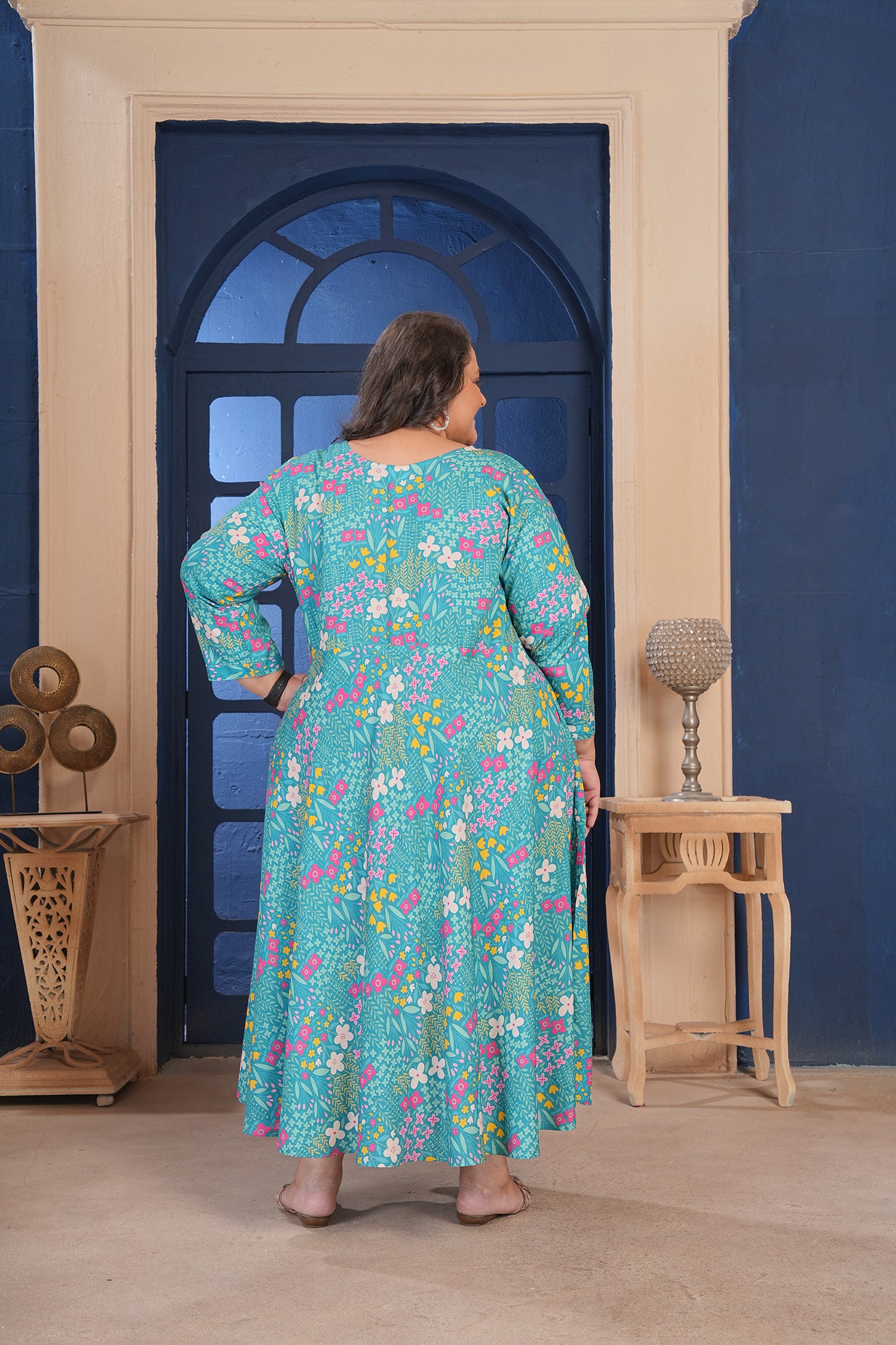 Clothiks Premium Riyon export quality Long  Kurti
