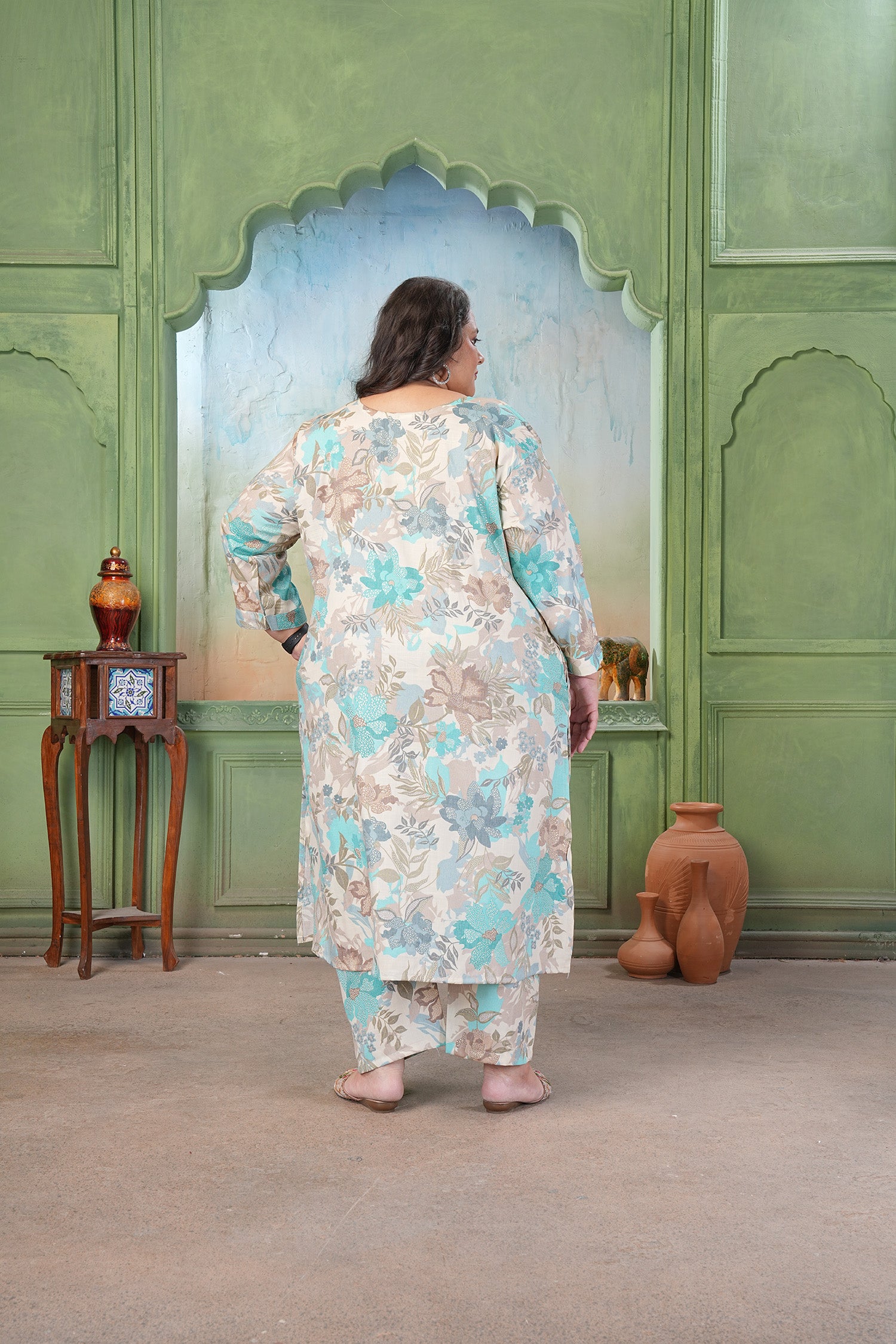 Clotthiks RiyonSlub Print kurti