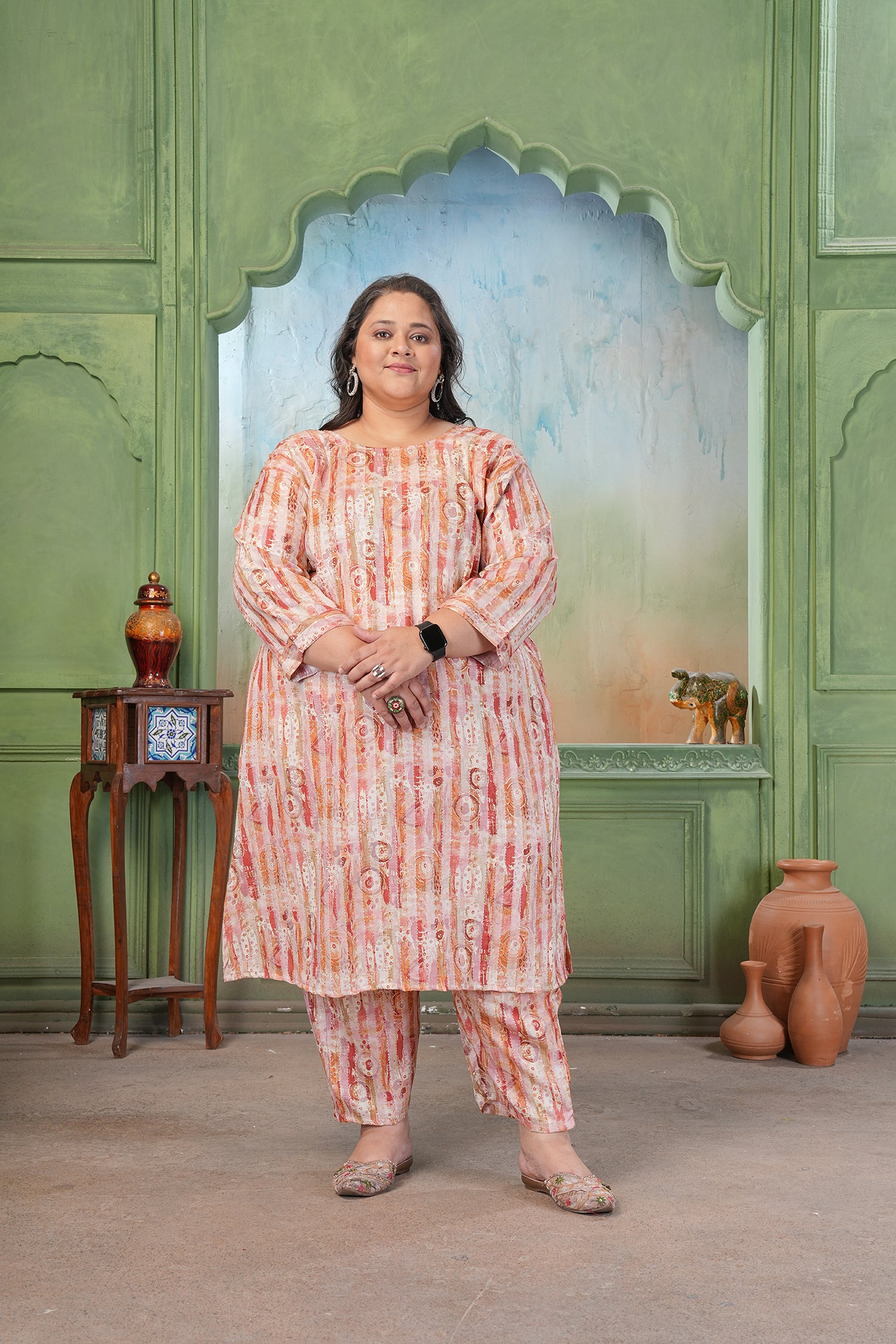 Clothiks RiyonSlub Print kurti