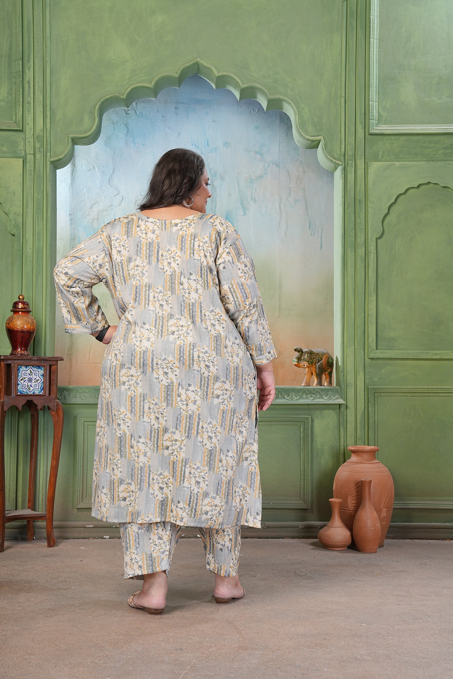 Clothiks RiyonSlub Print kurti