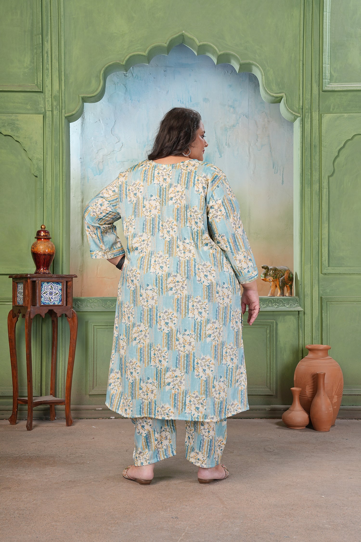 Clothiks RiyonSlub Print kurti