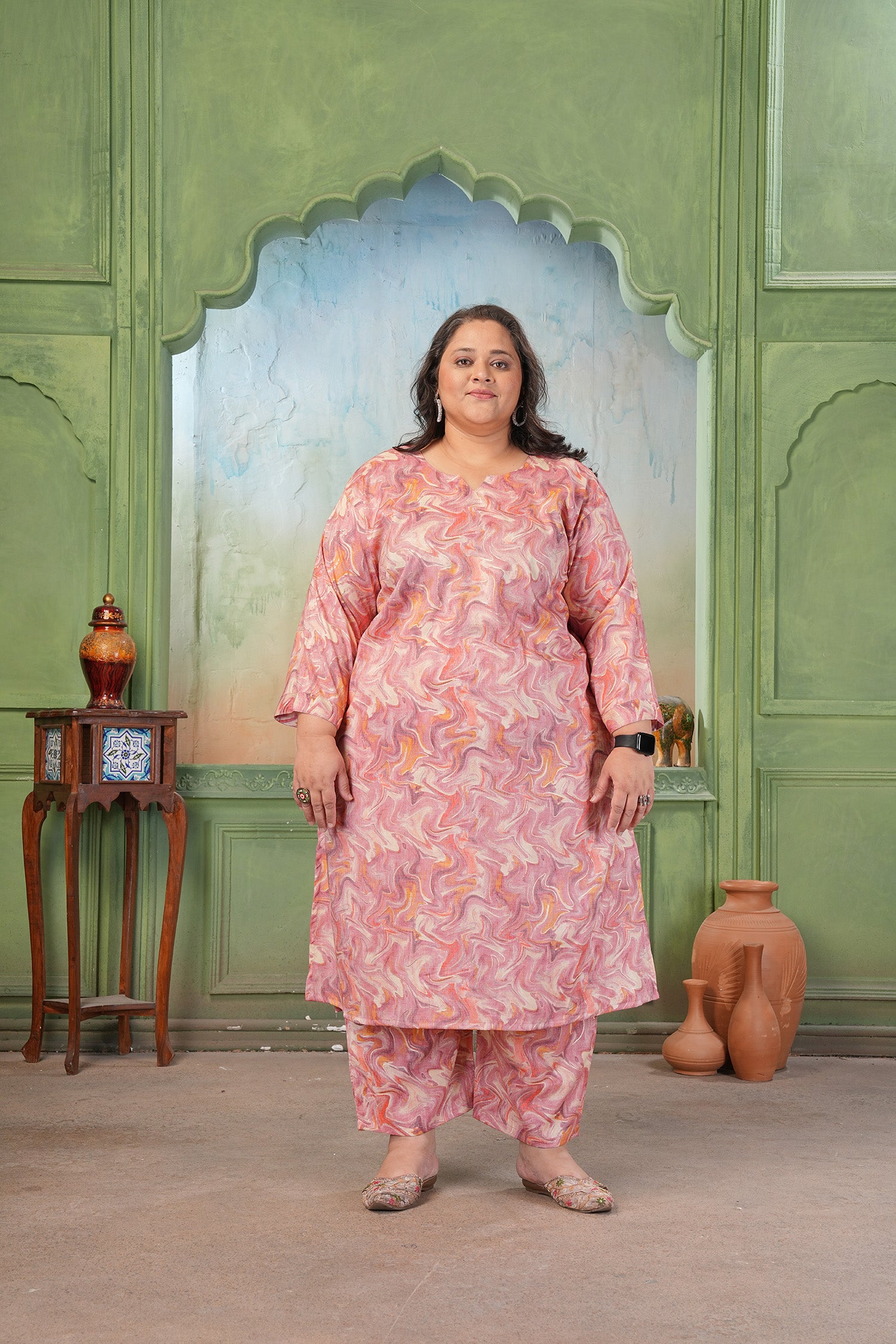 Clothiks RiyonSlub Print kurti