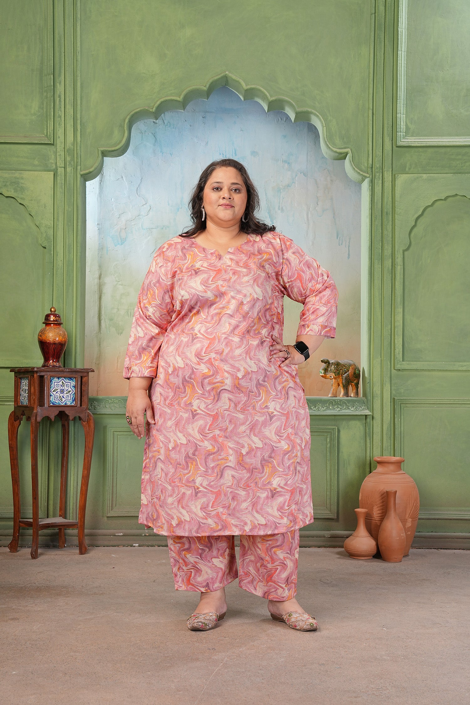 Clothiks RiyonSlub Print kurti