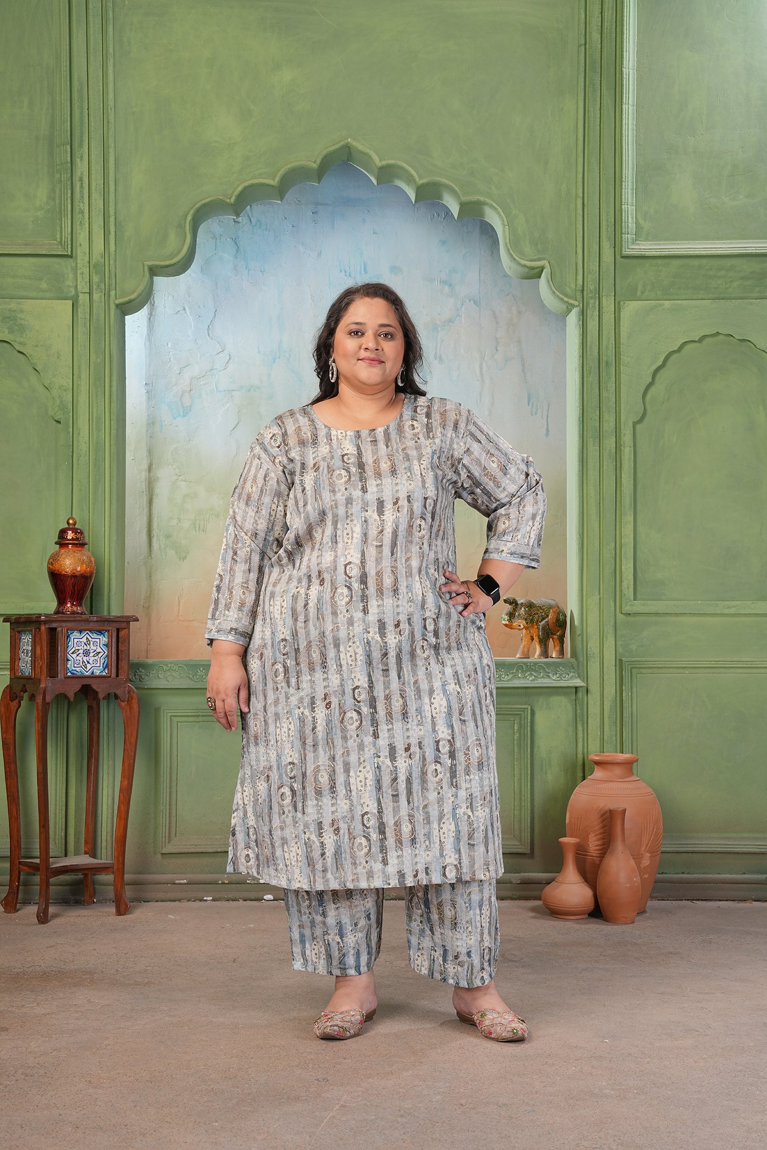 Clothiks RiyonSlub Print kurti