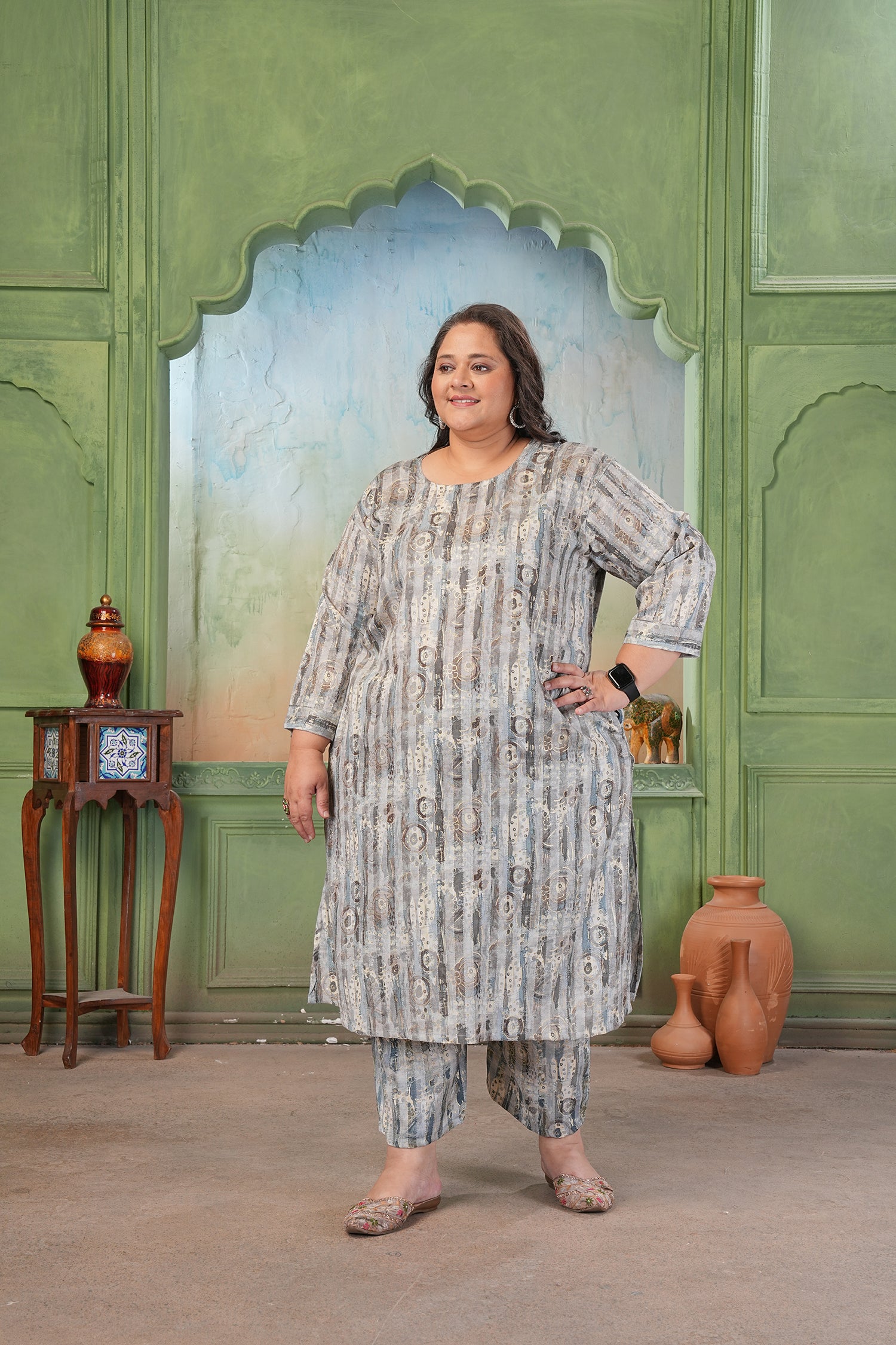 Clothiks RiyonSlub Print kurti