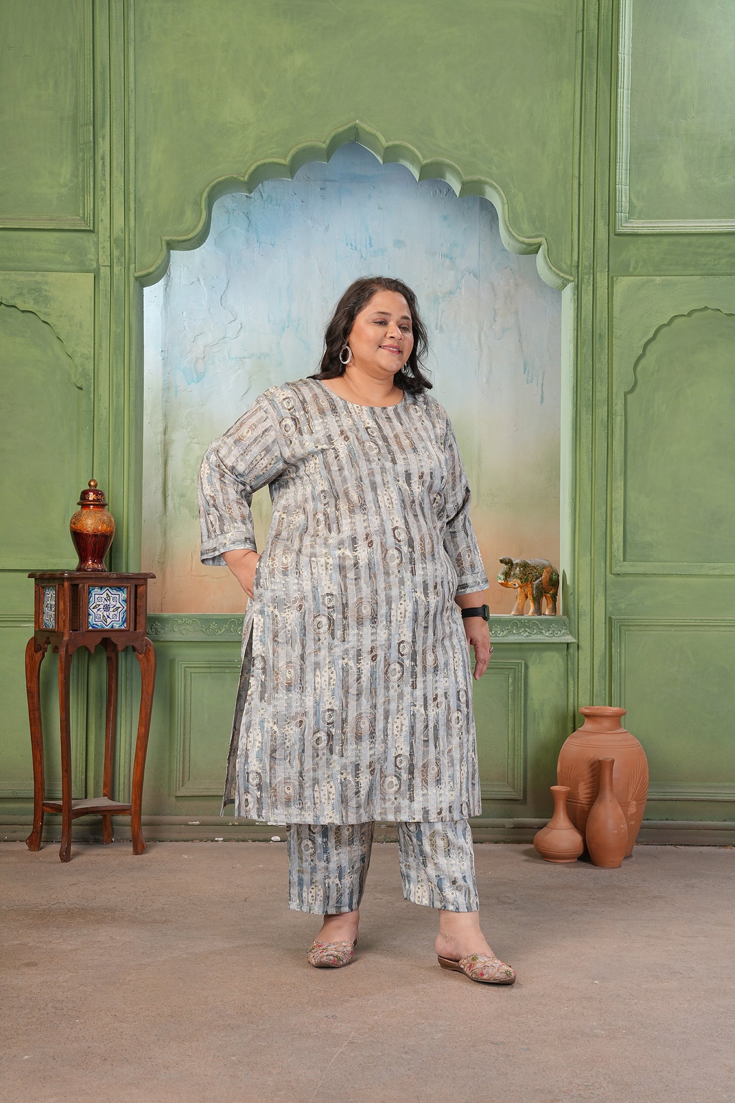 Clothiks RiyonSlub Print kurti