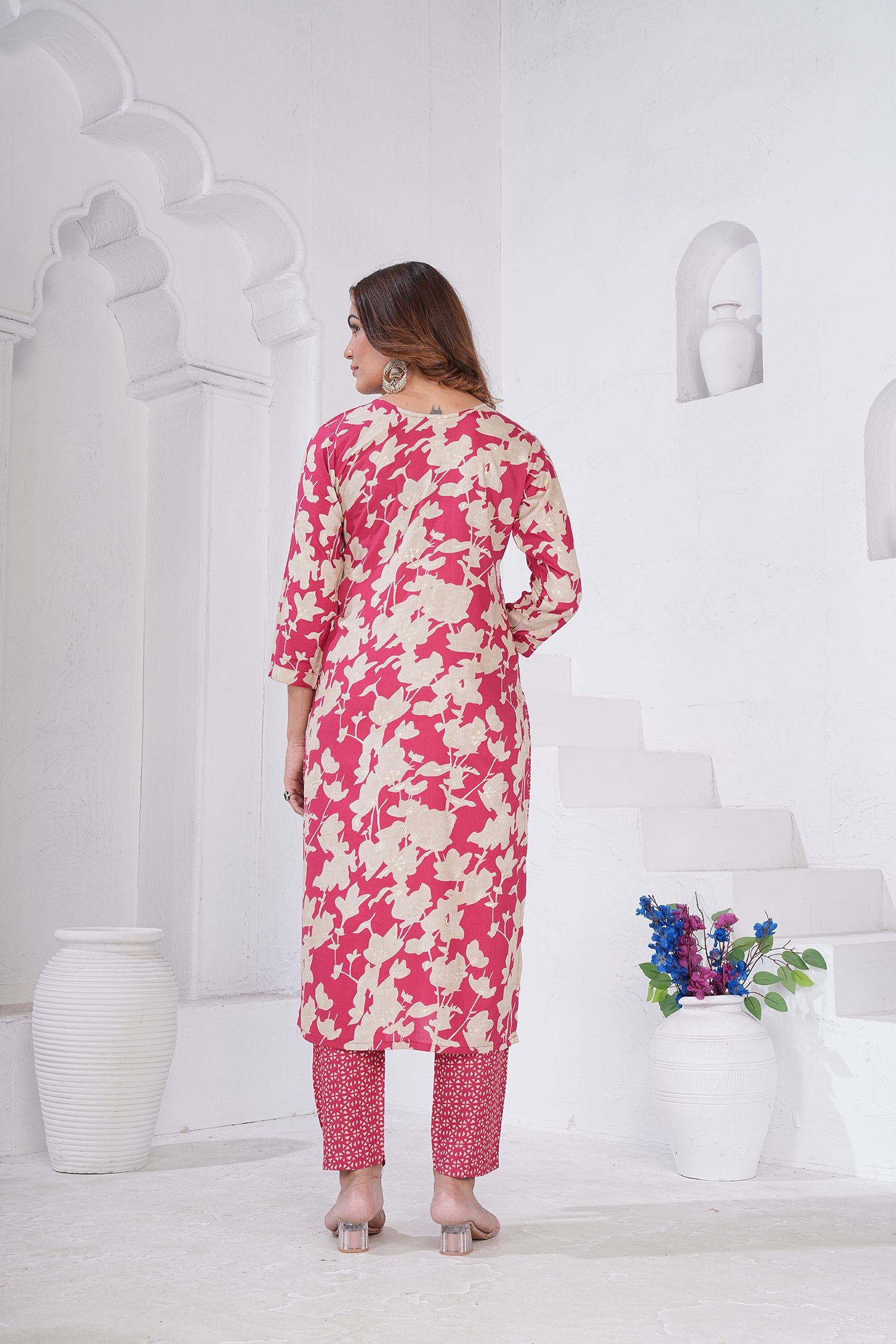 Clothiks Premium Riyon Export Quality Handwork Full stiched kurti
