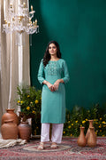 Clothiks Maaza Cotton Handwork with Pocket kurti