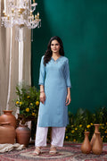Clothiks Maaza Cotton Handwork with Pocket kurti