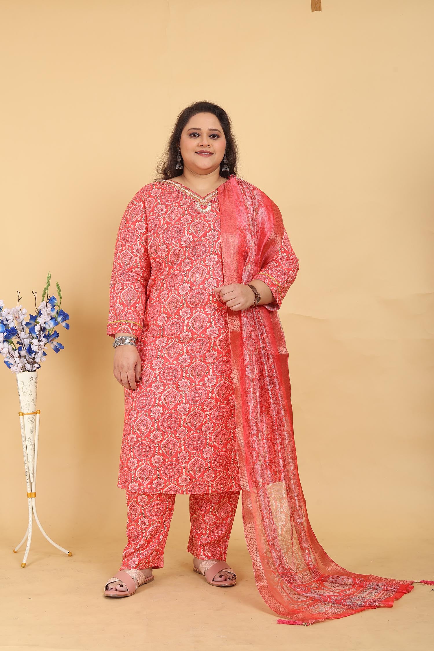 Clothiks Premium Riyon Export Quality With Handwork kurti