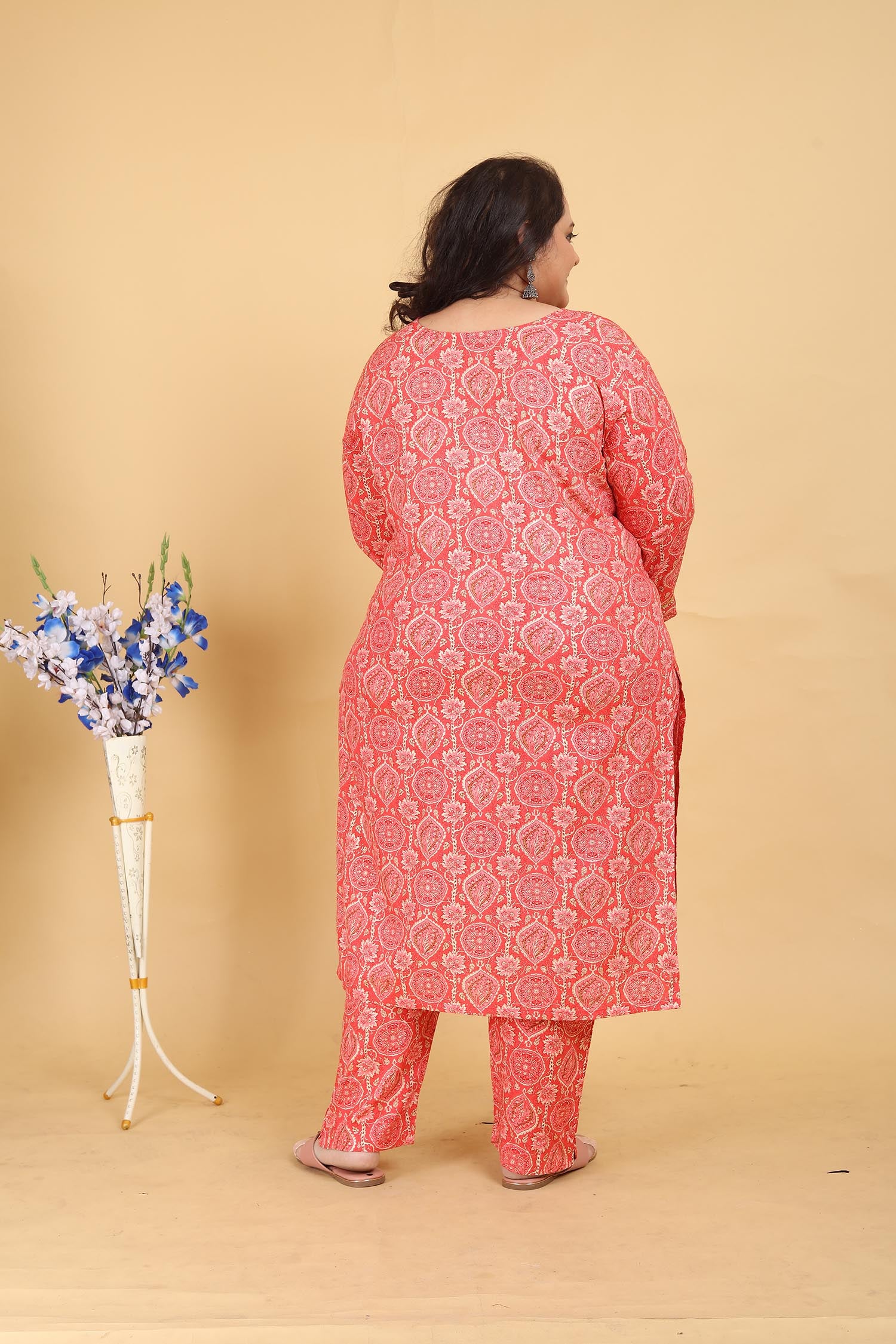 Clothiks Premium Riyon Export Quality With Handwork kurti
