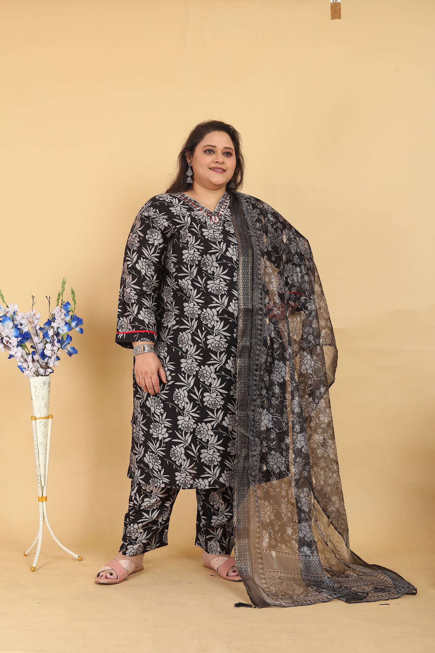 Clothiks Premium Lichi Viscose Export Quality With Handwork kurti