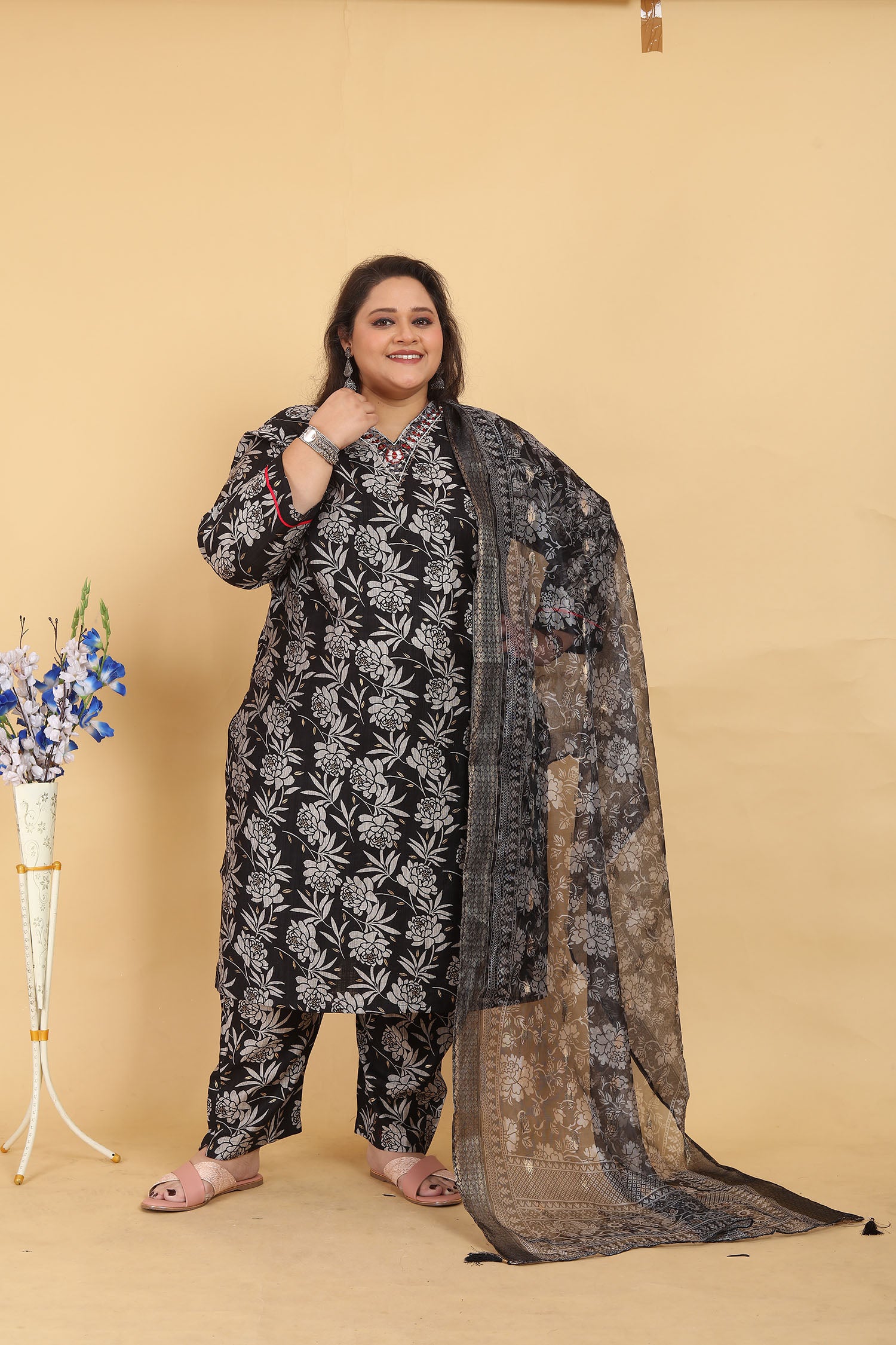 Clothiks Premium Lichi Viscose Export Quality With Handwork kurti