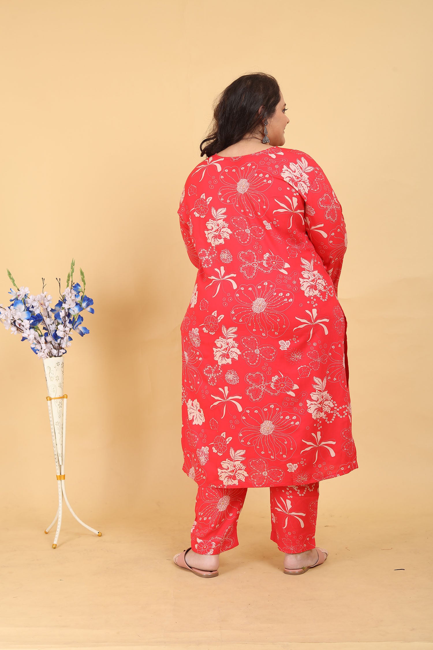 Clothiks Premium Lichi Viscose Export Quality With Handwork kurti