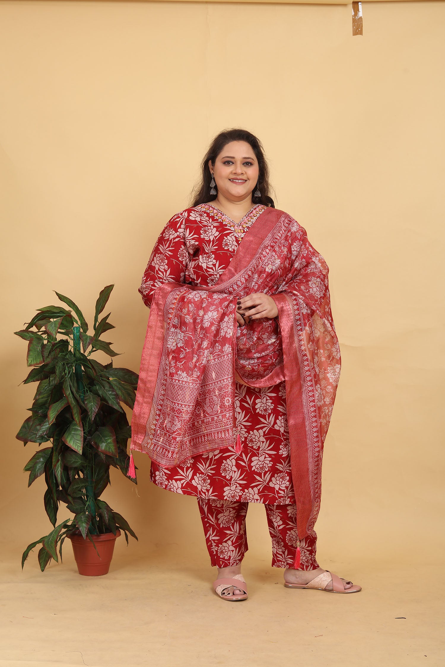 Clothiks Premium Riyon Export Quality With Handwork kurti