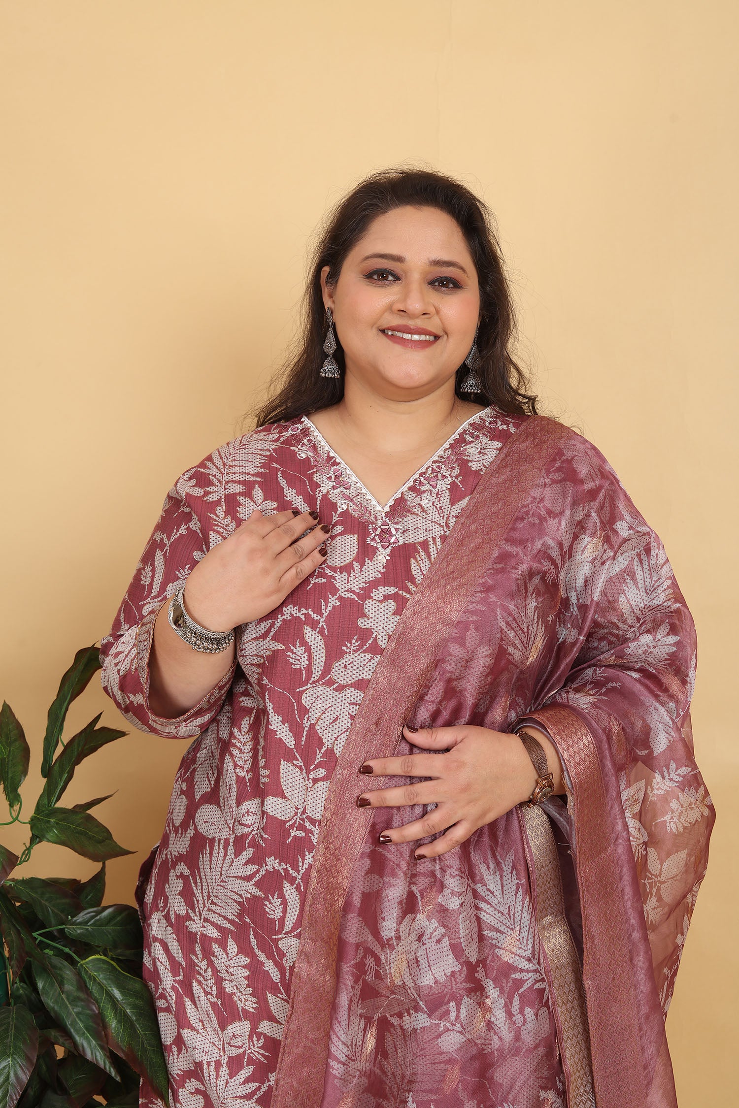 Clothiks Premium Lichi Viscose Export Quality With Handwork kurti