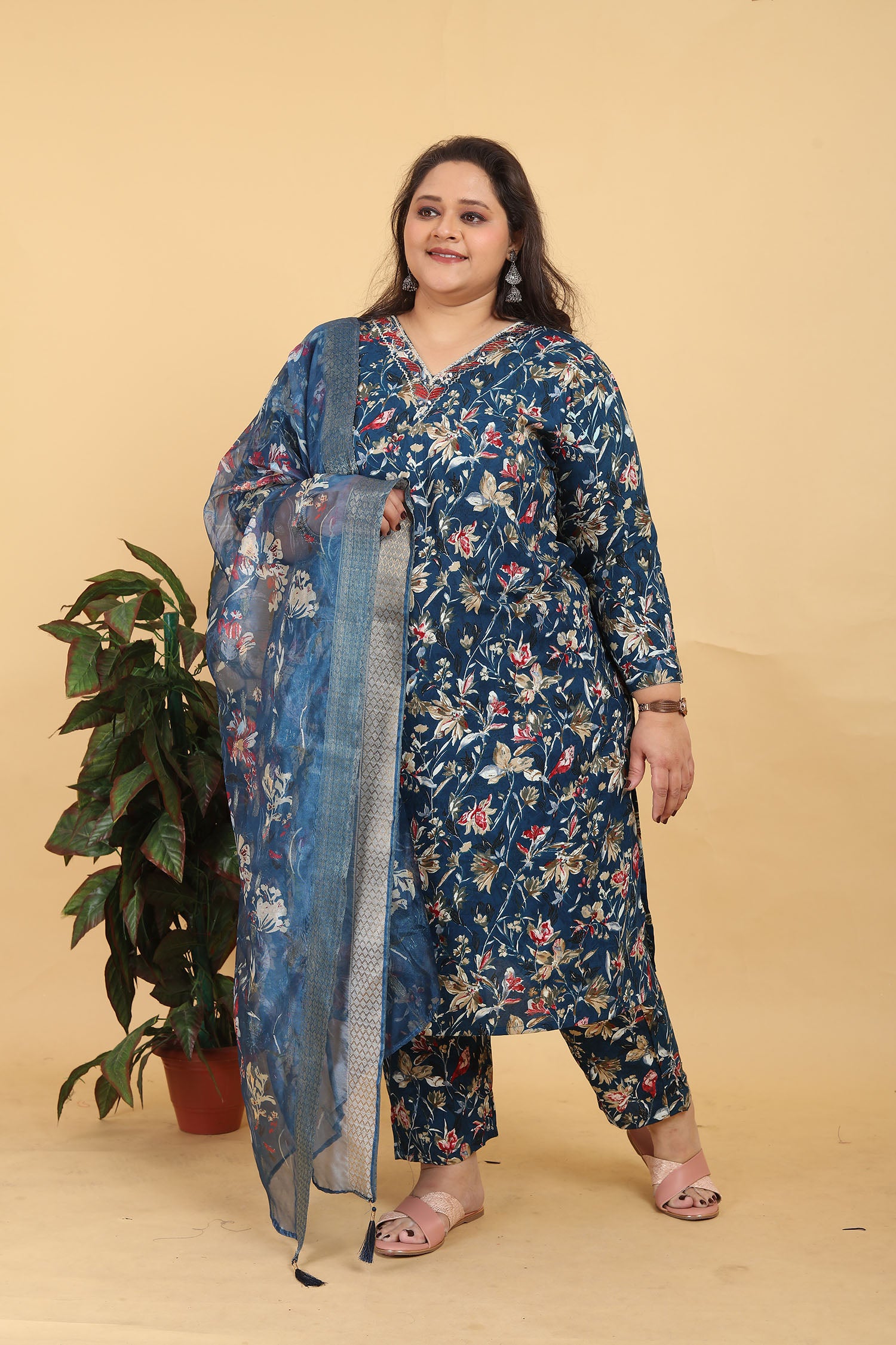 Clothiks Premium Lichi Viscose Export Quality With Handwork kurti