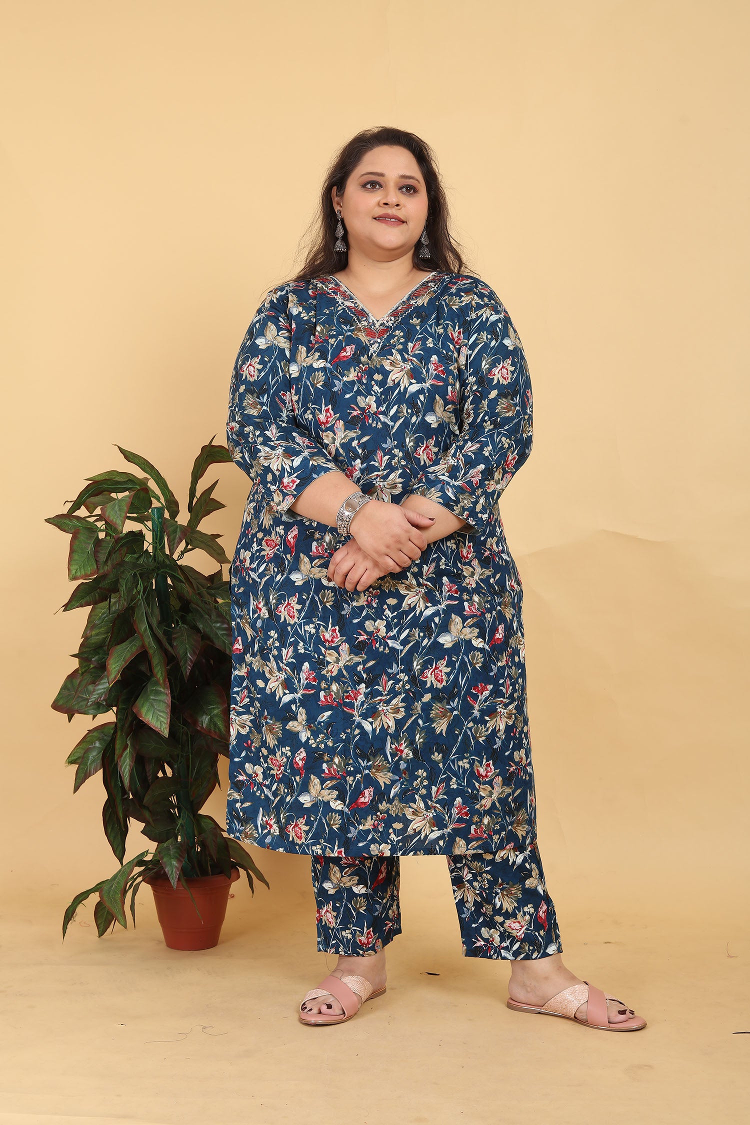Clothiks Premium Lichi Viscose Export Quality With Handwork kurti