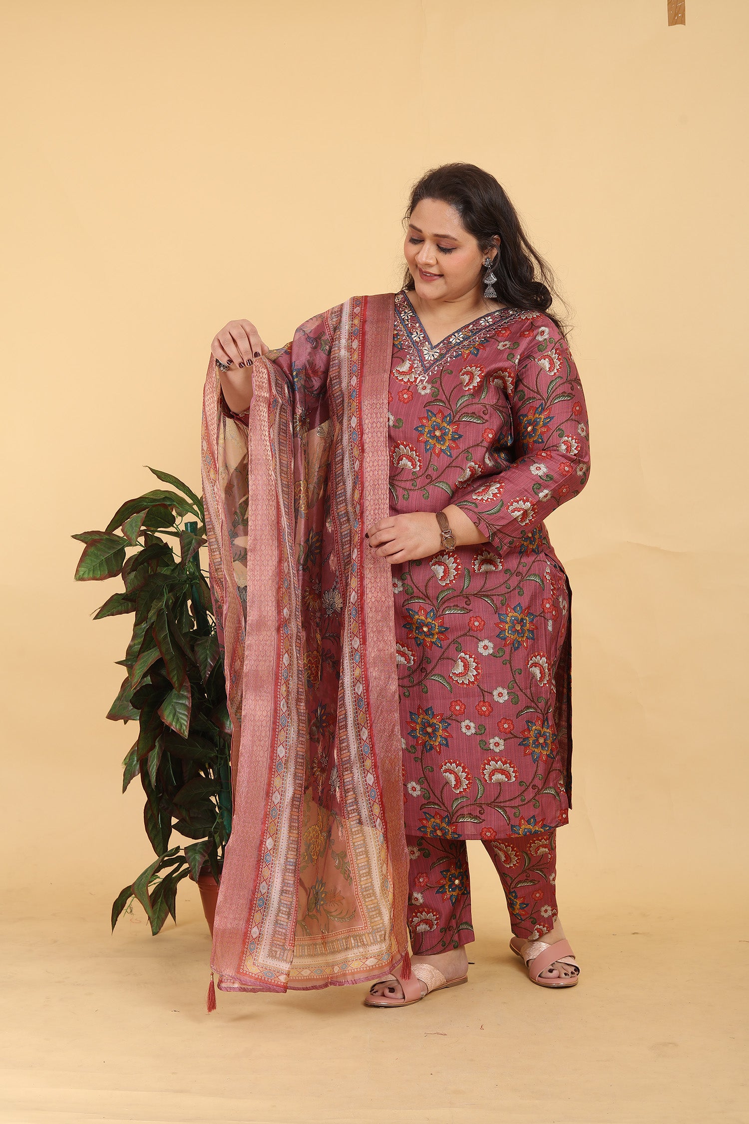 Clothiks Premium Lichi Viscose Export Quality With Handwork kurti