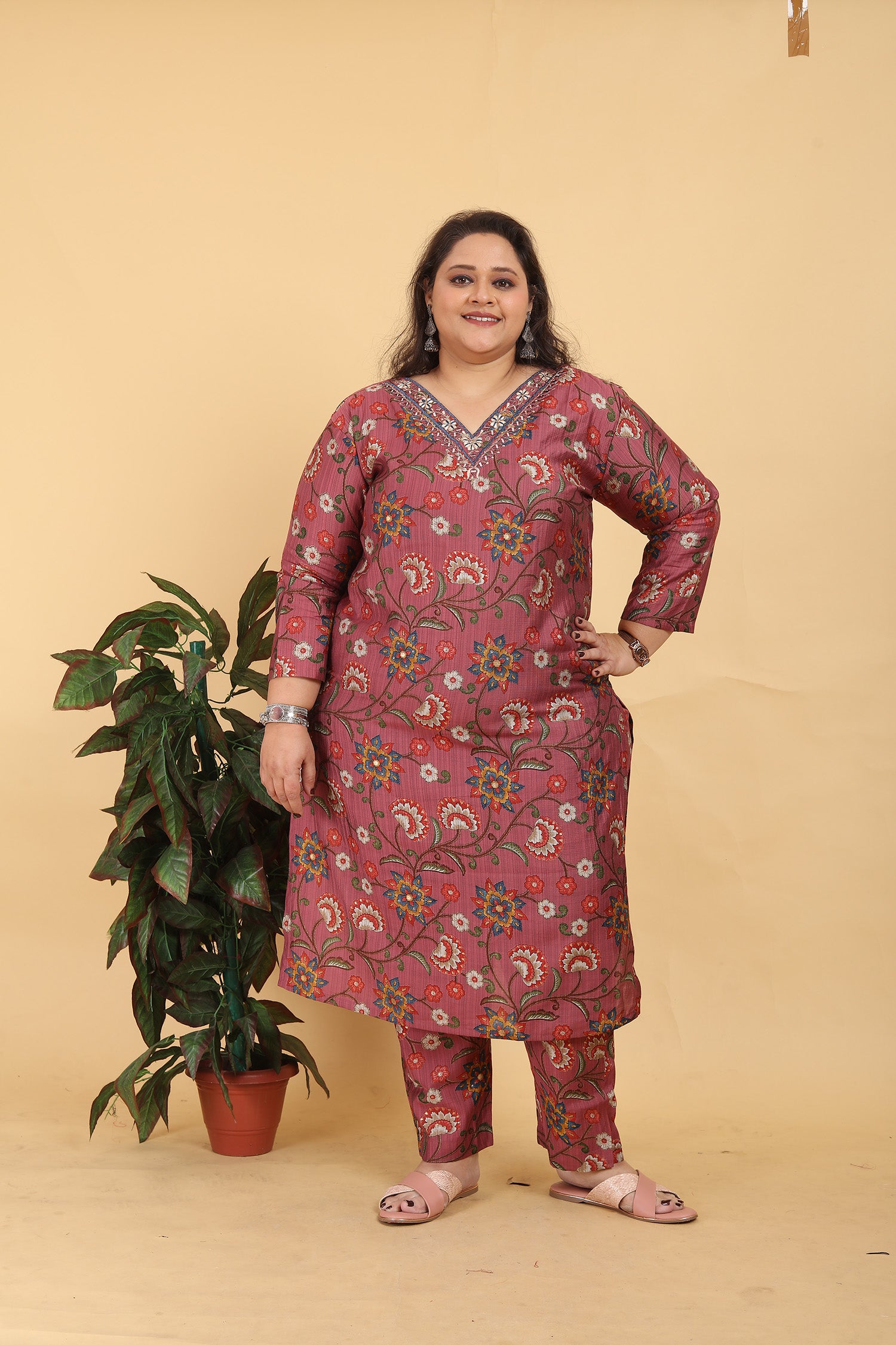 Clothiks Premium Lichi Viscose Export Quality With Handwork kurti