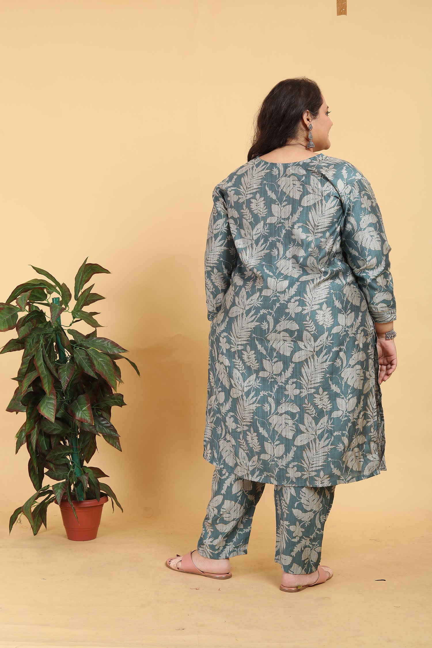 Clothiks Premium Lichi Viscose Export Quality With Handwork kurti