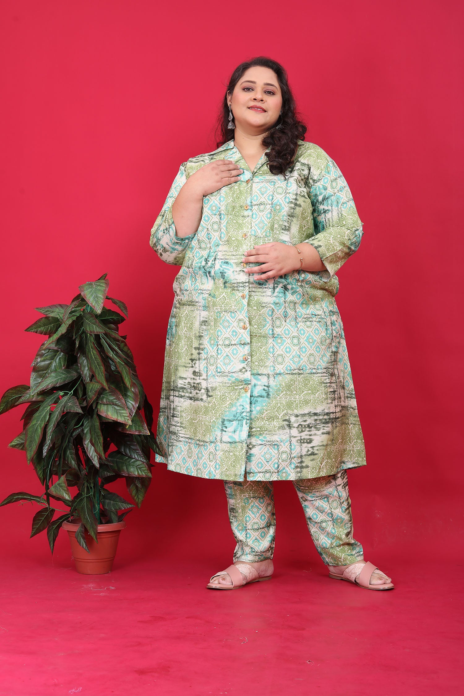 Clothiks Premium Vertical export quality With Two Pockets kurti