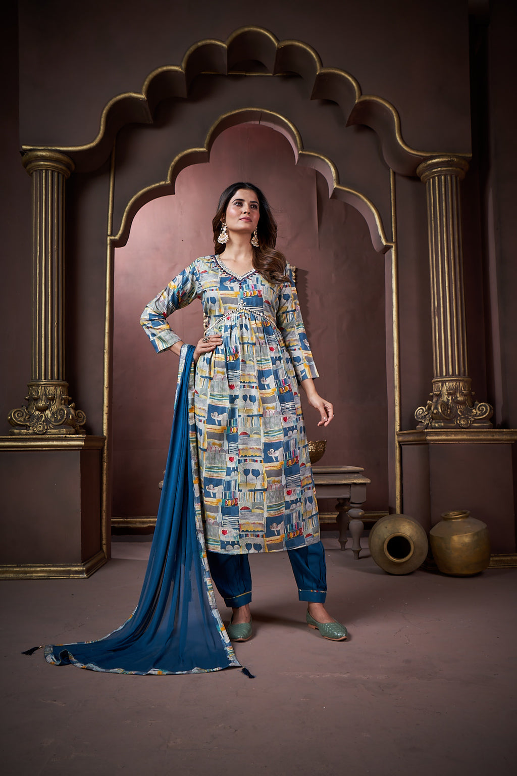 Afgani Alia  Premium Riyon Export Quality Handwork