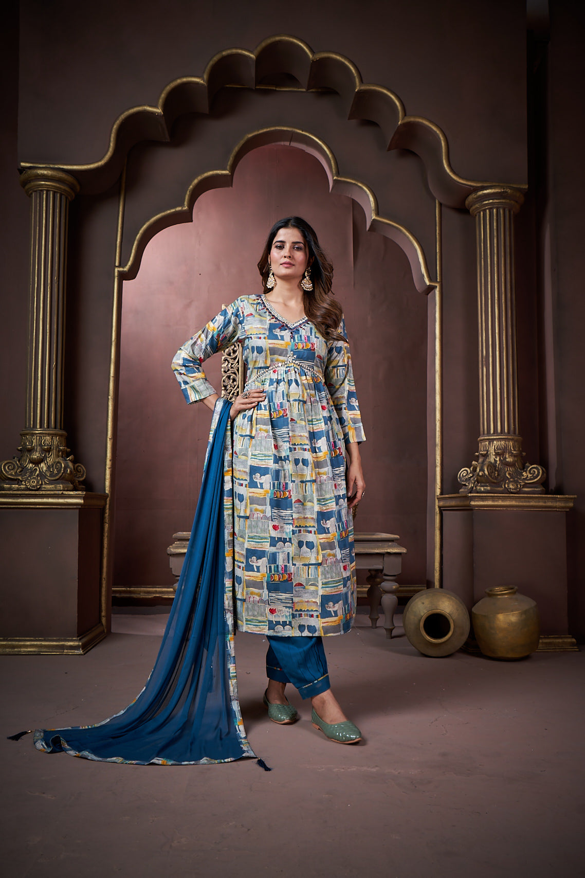 Afgani Alia  Premium Riyon Export Quality Handwork