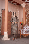 Clothiks Premium Royal Silk export quality With Handwork and Cotton Inner Stiched kurti