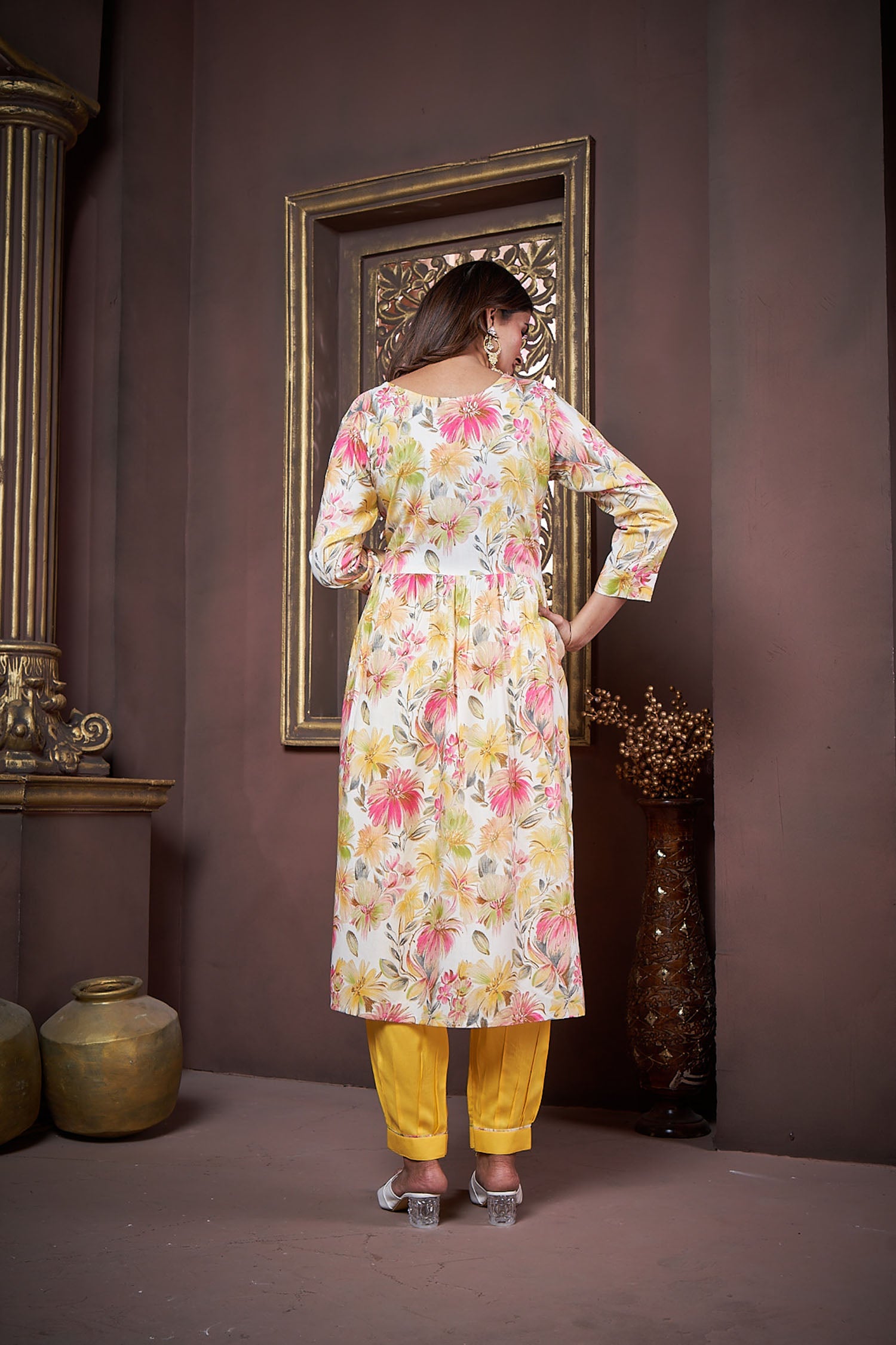 Cothiks Premium Riyon Export Quality Handwork Full stiched kurti