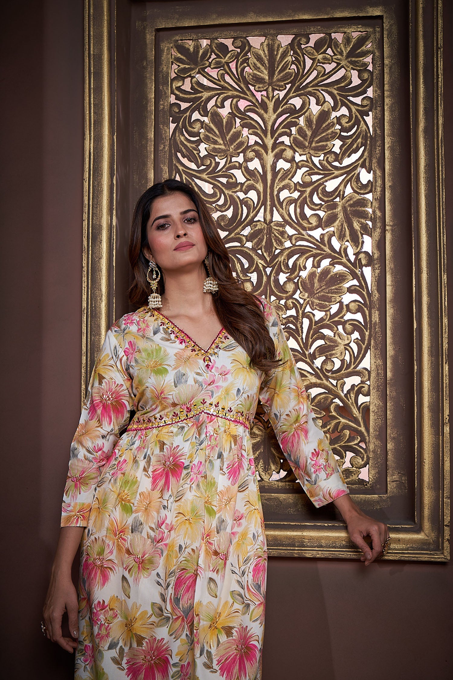 Cothiks Premium Riyon Export Quality Handwork Full stiched kurti