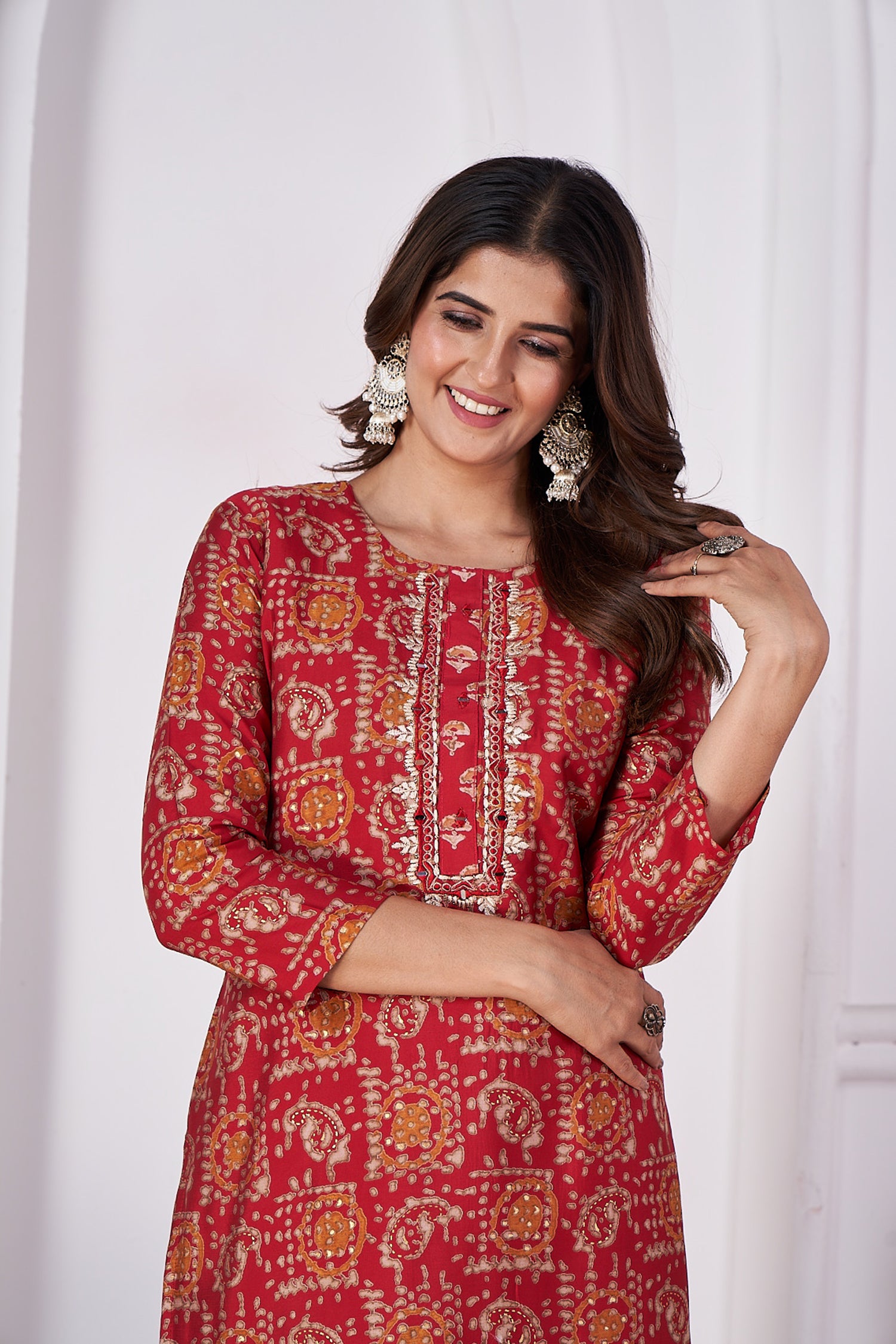Premium Royal Silk export quality With Handwork and Cotton Inner Stiched