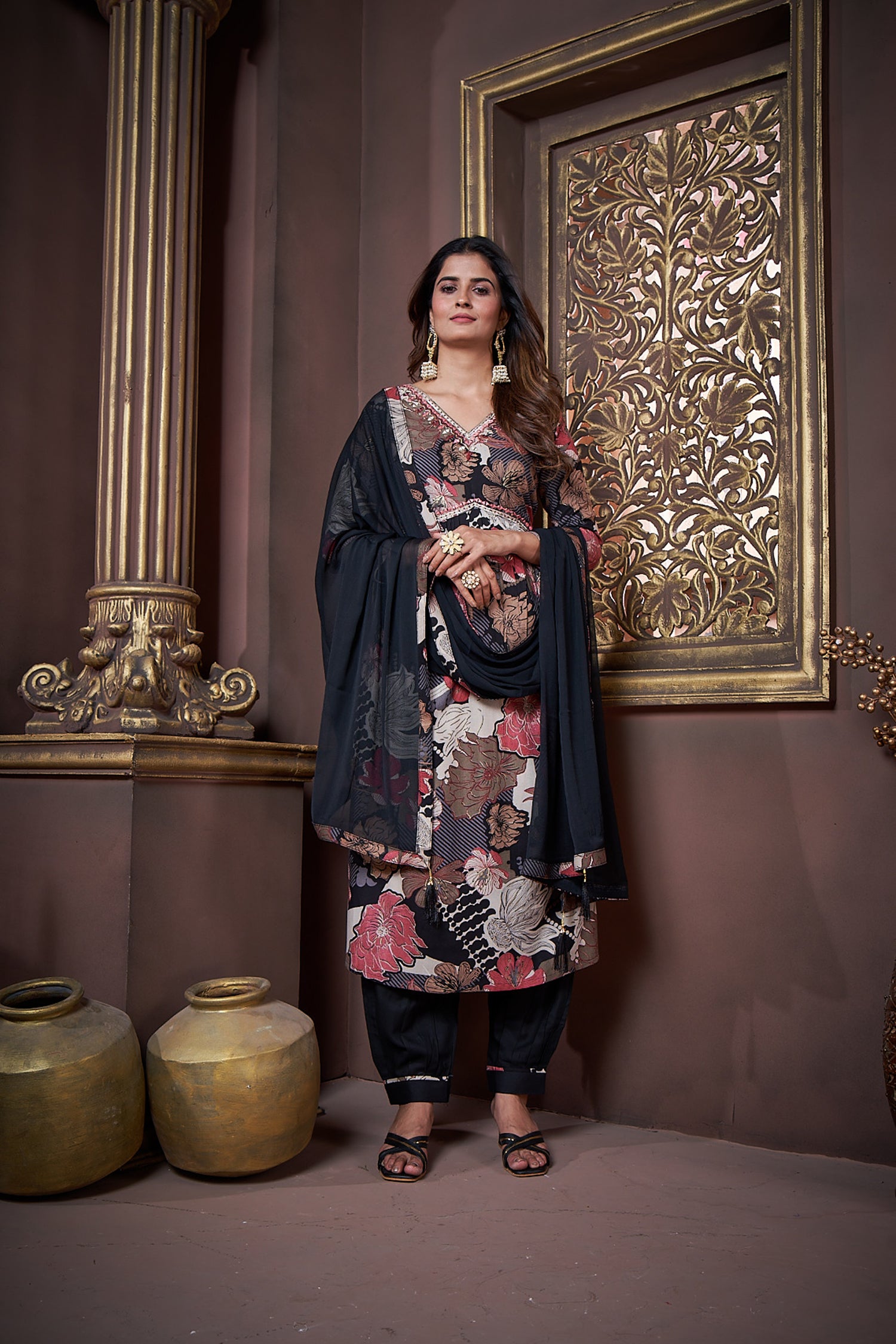 Clothiks Premium Riyon Export Quality Handwork Full stiched kurti