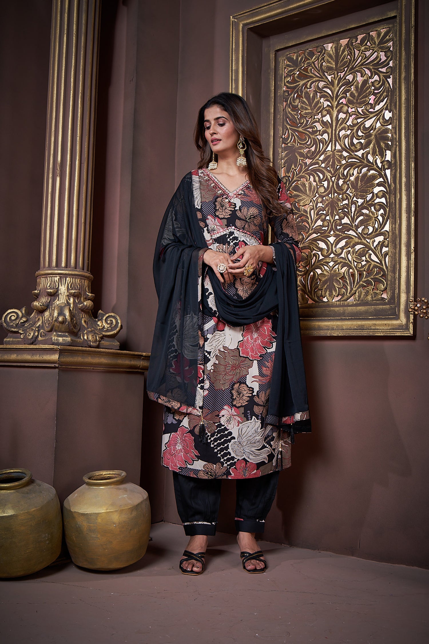 Clothiks Premium Riyon Export Quality Handwork Full stiched kurti