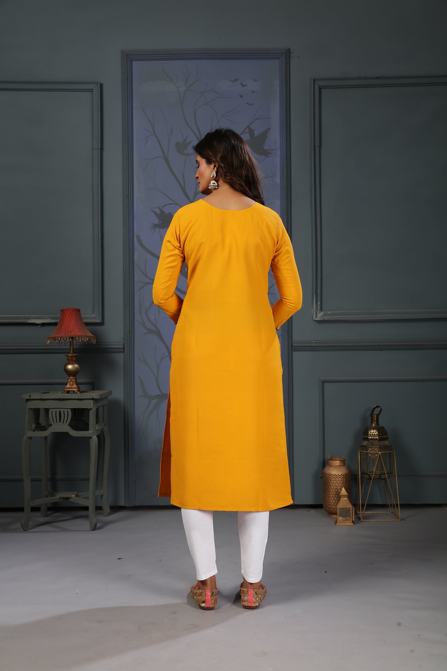 Clothiks Maaza Cotton Handwork with Pocket kurti