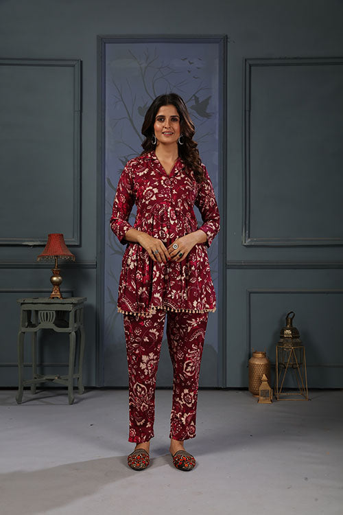 Clothiks Premium Riyon export quality Co-ord set