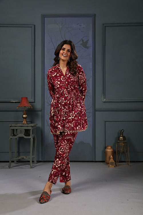 Clothiks Premium Riyon export quality Co-ord set