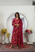 Clothiks Premium Chanderi  Export Quality Long  Kurti