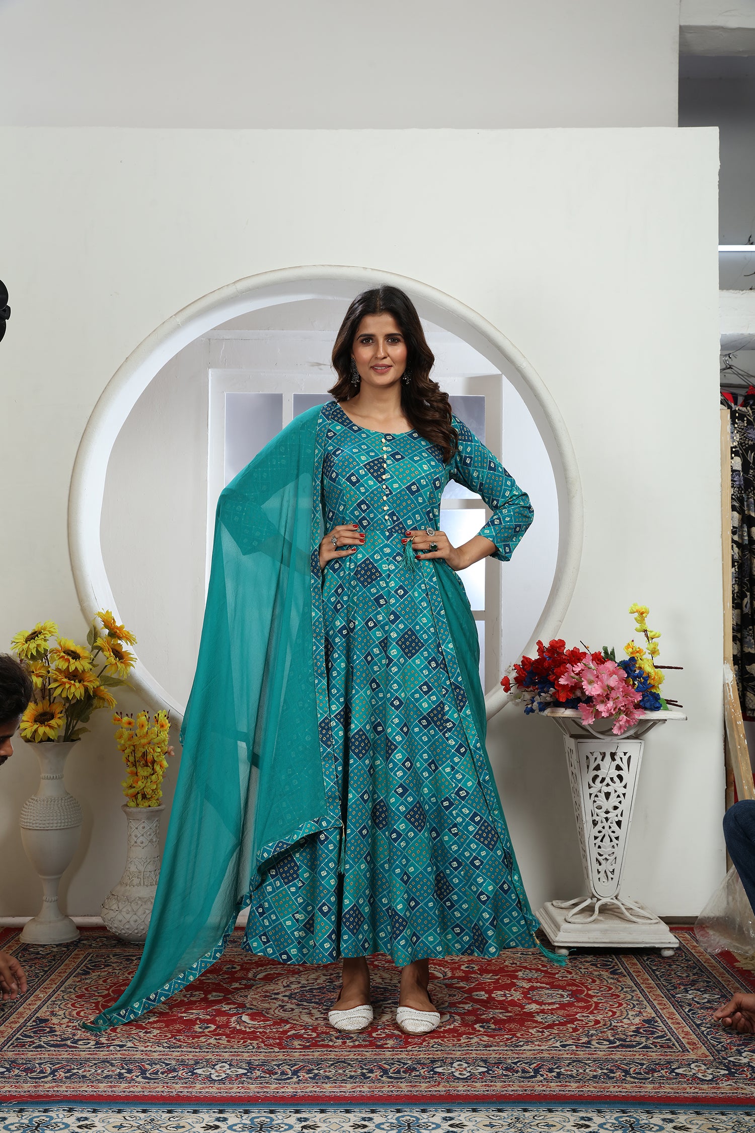 Premium Riyon Export Quality Long  Kurti