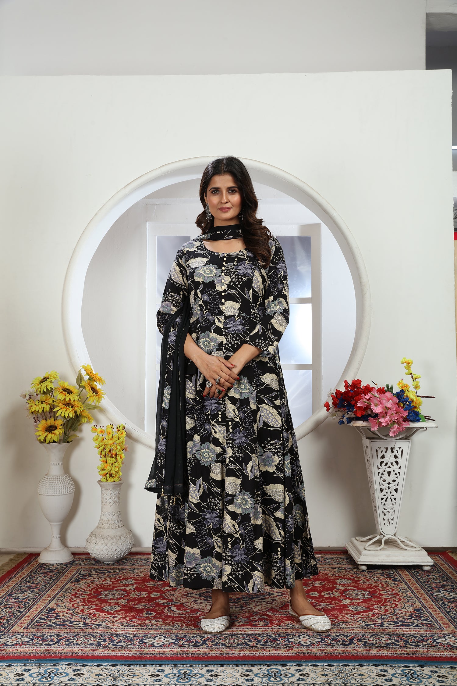 Clothiks Premium Riyon Export Quality Long  Kurti