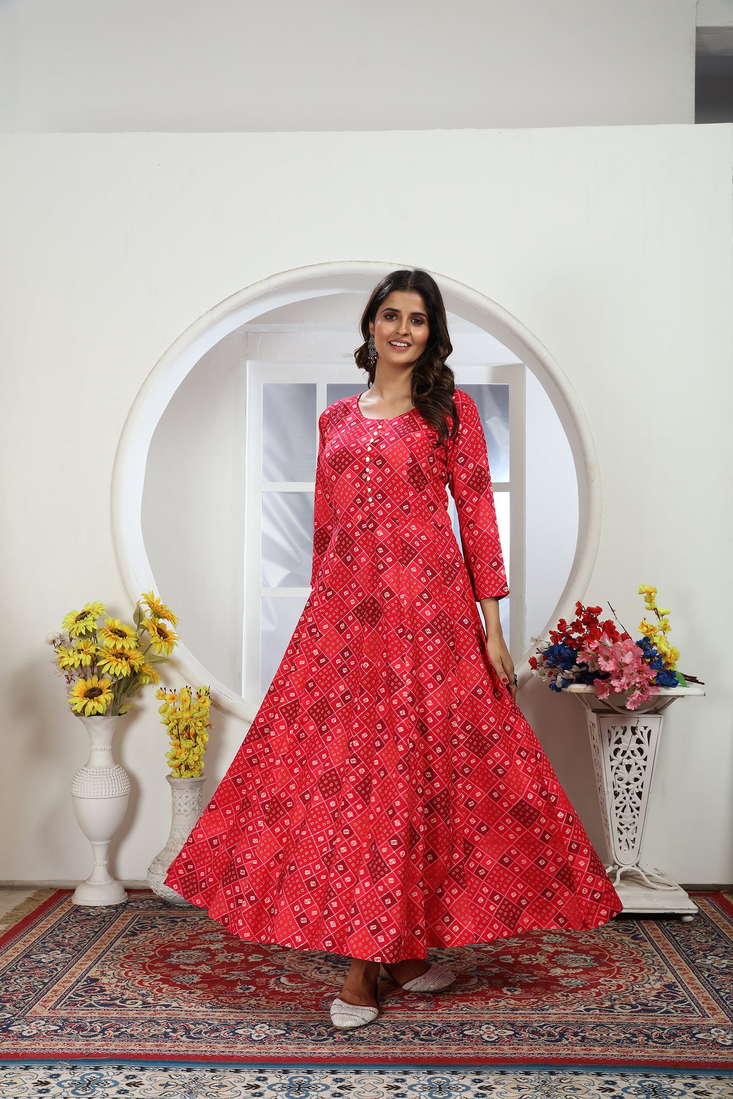 Clothiks Premium Riyon Export Quality Long  Kurti