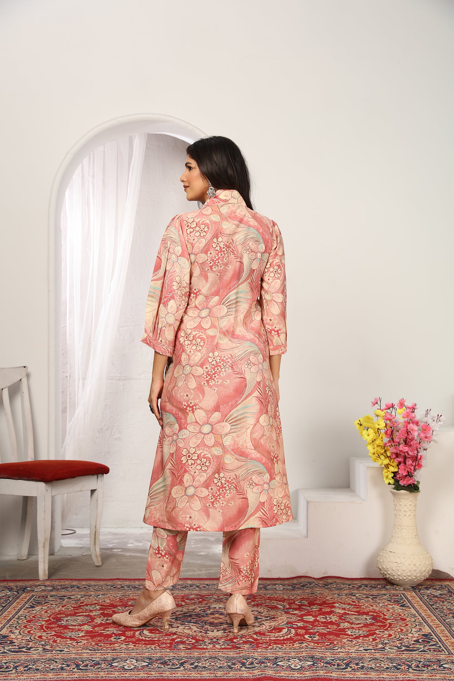 Clothiks Premium Chanderi export quality With Pocket kurti