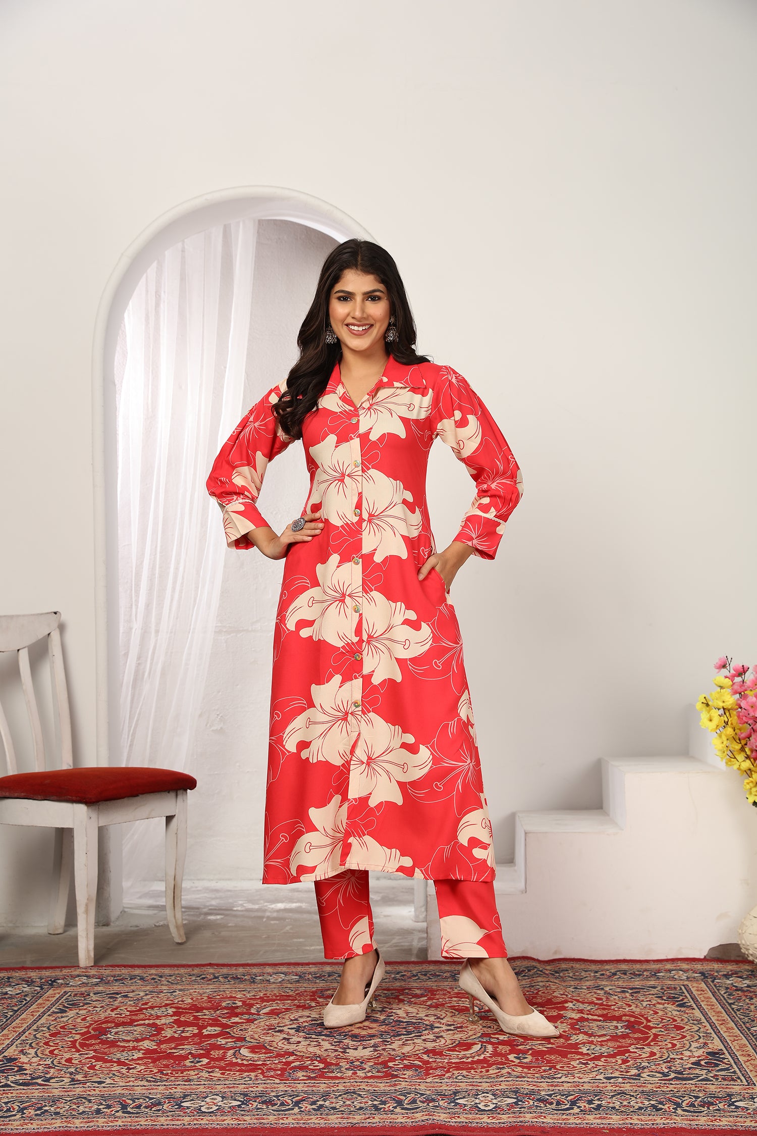 Clothiks Premium Riyon export quality With Pocket  kurti