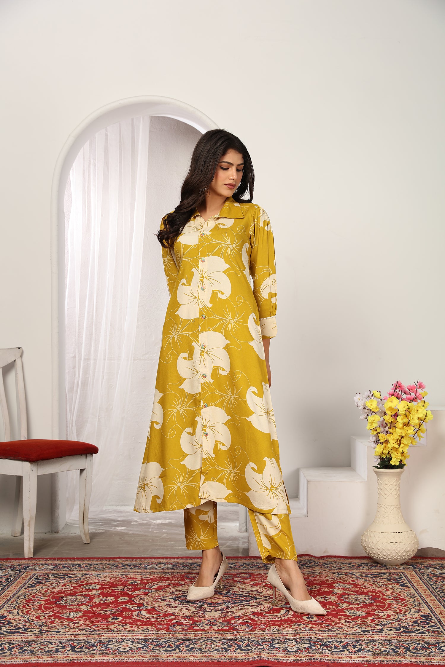 Clothiks Premium Chanderi export quality With Pocket kurti